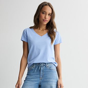 Petite Sonoma Goods For Life® Everyday Short Sleeve V-Neck Tee