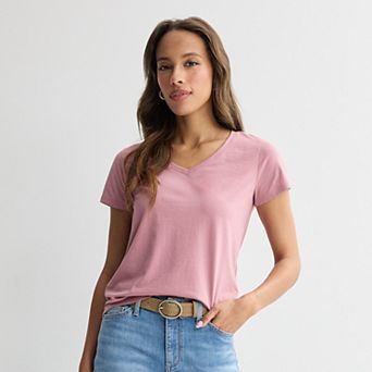Petite Sonoma Goods For Life® Everyday Short Sleeve V-Neck Tee