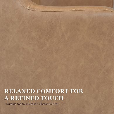 HomePop Upholstered Swivel Accent Chair