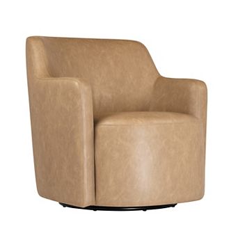 HomePop Upholstered Swivel Accent Chair