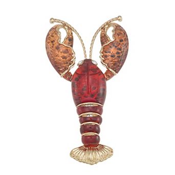 Napier Gold Tone Elevated Lobster Pin
