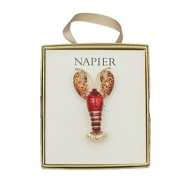 Napier Gold Tone Elevated Lobster Pin