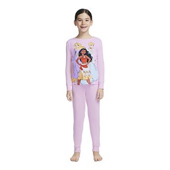 Girls 4-10 Disney Princess 4 pc Pajama Top & Pajama Bottoms Set