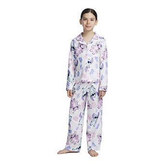 Girls 4-10 Disney's Lilo & Stitch Team Stitch and Angel Pajama Top and Pajama Bottoms Set