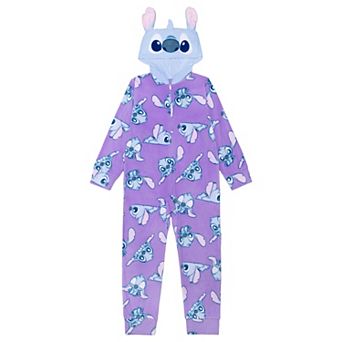 Girls 4-10 Disney’s Stitch One-Piece Footless Pajama