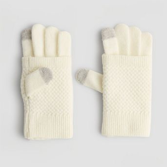 Women's Sonoma Goods For Life® Basket Weave Knit Gloves