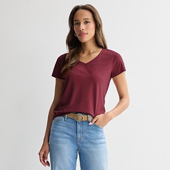 Women's Sonoma Goods For Life® Everyday Short Sleeve V-Neck Tee