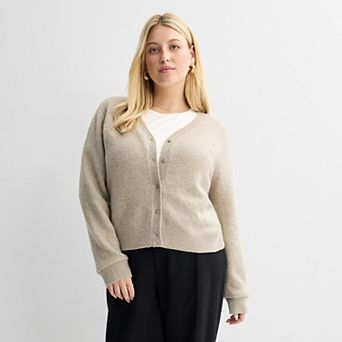 Juniors' Plus Size SO® V-Neck Cardigan Sweater