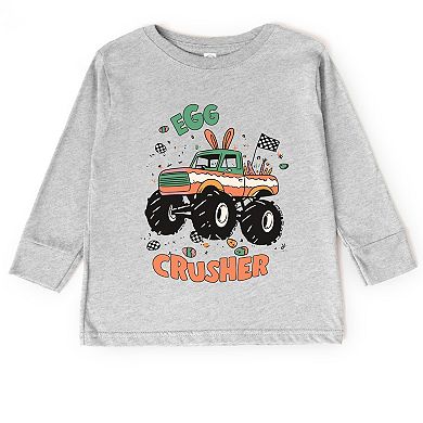 Egg Crusher Monster Truck - Toddler Long Sleeve Graphic Tee