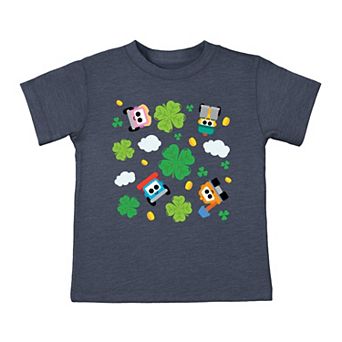Leo the Truck Clover Collage - Toddler Short Sleeve Graphic T-Shirt