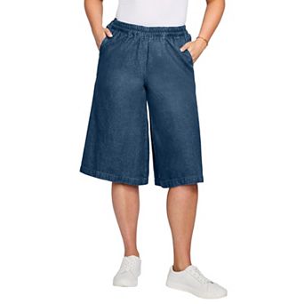 Woman Within Plus Size Relaxed Fit Coulotte