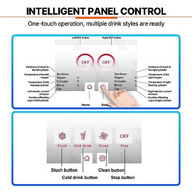 VEVOR Commercial Slushy Machine, 12L / 3.17 Gal Single Tank, Cool and Freeze Modes