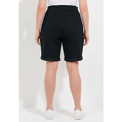 Catherines Women's Plus Size Right Fit Curvy Bermuda Short