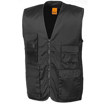 WORK-GUARD by Result Mens Safari Waistcoat