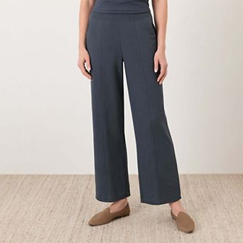 Organic Cotton Airplane Pintuck Wide Leg Pant