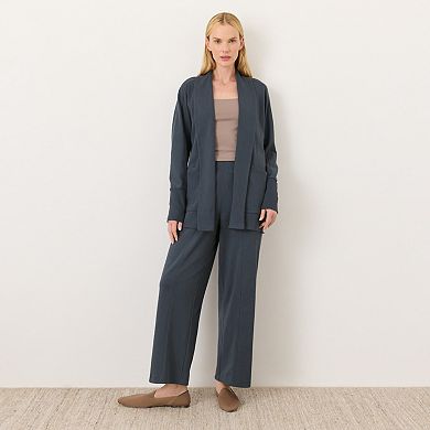 Organic Cotton Airplane Pintuck Wide Leg Pant