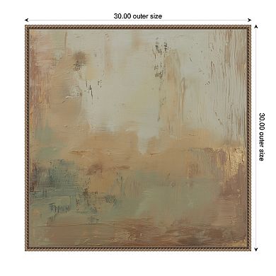 Sage Horizon No. 2 by Amy Lighthall Framed Canvas Wall Art Print