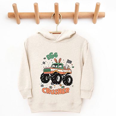 Egg Crusher Monster Truck - Toddler Hoodie