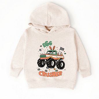 Egg Crusher Monster Truck - Toddler Hoodie