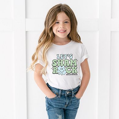 SmileyWorld Let's Shamrock - Youth Short Sleeve Graphic T-Shirt