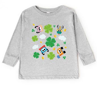 Leo the Truck Clover Collage - Toddler Long Sleeve Graphic Tee