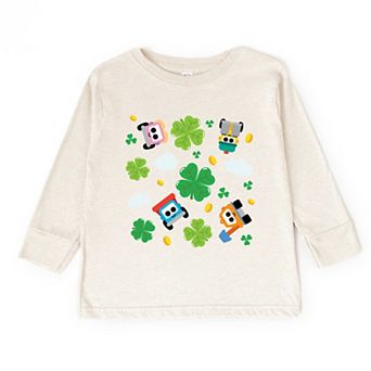 Leo the Truck Clover Collage - Toddler Long Sleeve Graphic Tee