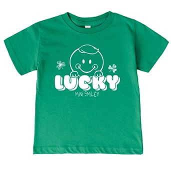 Mini Smiley Lucky Lumi - Toddler Short Sleeve Graphic T-Shirt