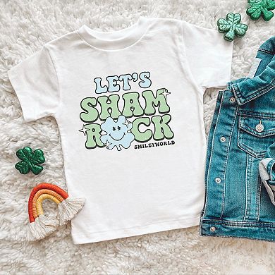 SmileyWorld Let's Shamrock - Toddler Short Sleeve Graphic T-Shirt