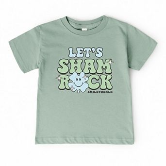 SmileyWorld Let's Shamrock - Toddler Short Sleeve Graphic T-Shirt