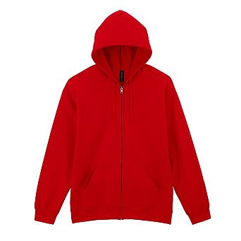 Gildan Unisex Adult Softstyle Fleece Midweight Full Zip Hoodie