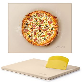 VEVOR Pizza Stone, 15 x 12 in Rectangular Cordierite Pizza Stone, Extra Large Baking-Stone