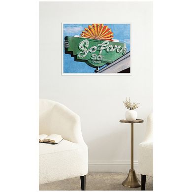 So Far by Krista V. Allenstein Framed Canvas Wall Art Print