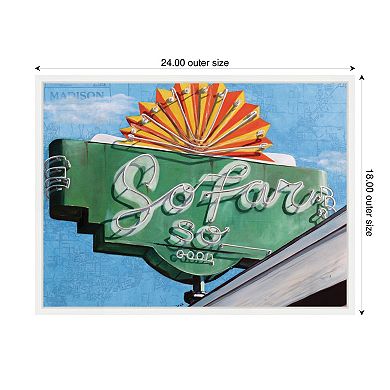 So Far by Krista V. Allenstein Framed Canvas Wall Art Print