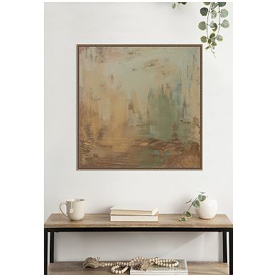 Sage Horizon No. 4 by Amy Lighthall Framed Canvas Wall Art Print