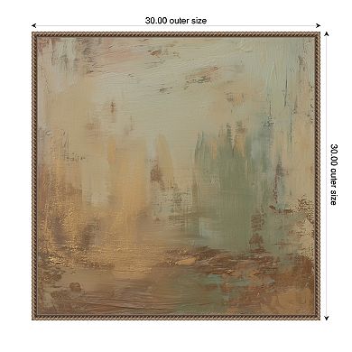 Sage Horizon No. 4 by Amy Lighthall Framed Canvas Wall Art Print
