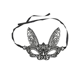 Lace Long-Ear Bunny Half Face Party Mask 1 pc