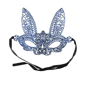 Lace Long-Ear Bunny Half Face Party Mask 1 pc
