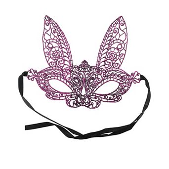 Lace Long-Ear Bunny Half Face Party Mask 1 pc