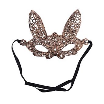 Lace Long-Ear Bunny Half Face Party Mask 1 pc