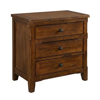 Starlight Canyon Home NightStand with Mindi Wood Design