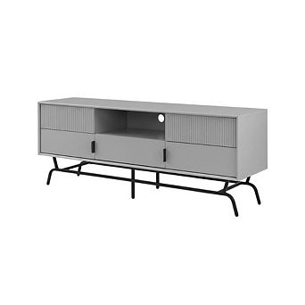 Contemporary Gray TV Stand for TVs Up to 65"