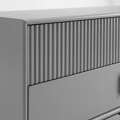 Contemporary Gray TV Stand for TVs Up to 65"