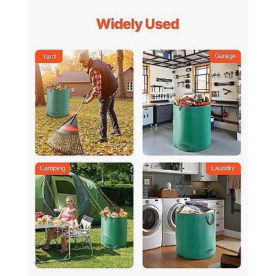 VEVOR 3-Pack 72 Gallon Reusable Yard Waste Bag, Large Lawn Garden Bags