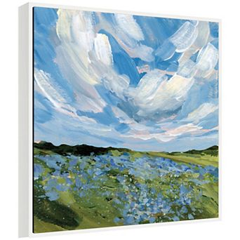 Texas Bluebonnets by Emily Kenney Framed Canvas Wall Art Print