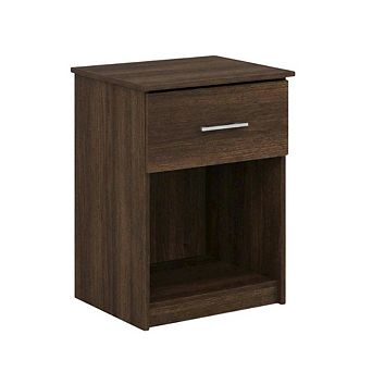 FurniFact Nightstand Set, Single Drawer, Handle, Modern Bedroom Storage Solution