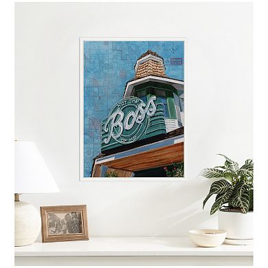 The Boss by Krista V. Allenstein Framed Canvas Wall Art Print