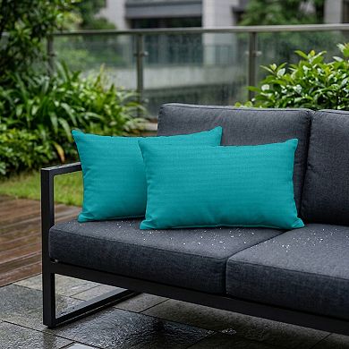 Covers&All Sunbrella Outdoor Lumbar Pillows, Water & UV Fade Resistant (Insert with Cover)