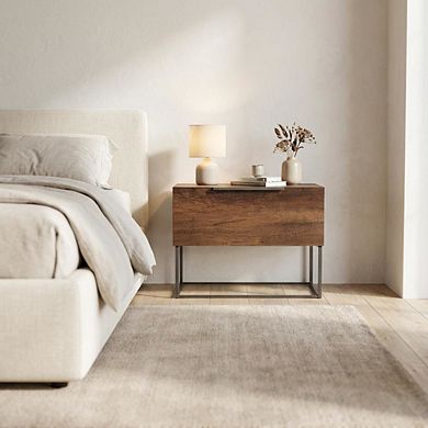 Starlight Canyon Home Nightstand with Modern Design and Compact Storage