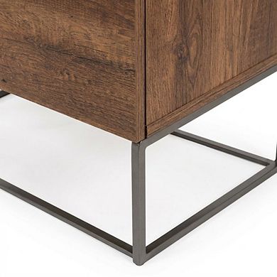 Starlight Canyon Home Nightstand with Modern Design and Compact Storage