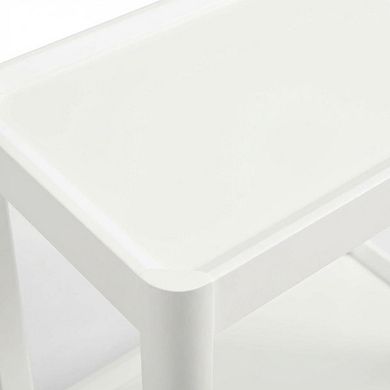 White Nightstand, Modern, Transitional Styles, Sleek Design, for Bedroom